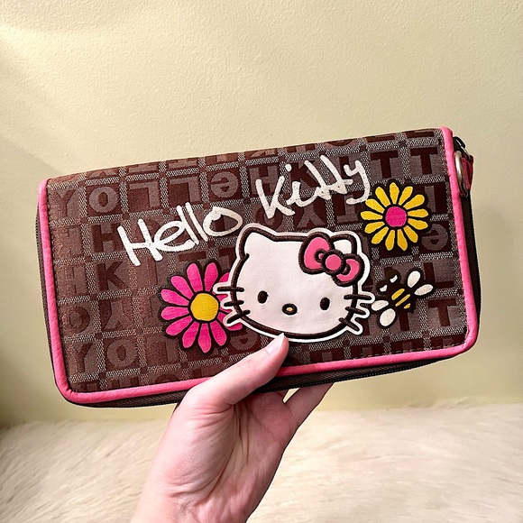 Hello Kitty Bags Large Hello Kitty Leather Wallet Poshmark